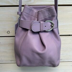 SOLD*** Vintage Coach 4156 Belted Pouch Periwinkle Crossbody Bag Made in USA